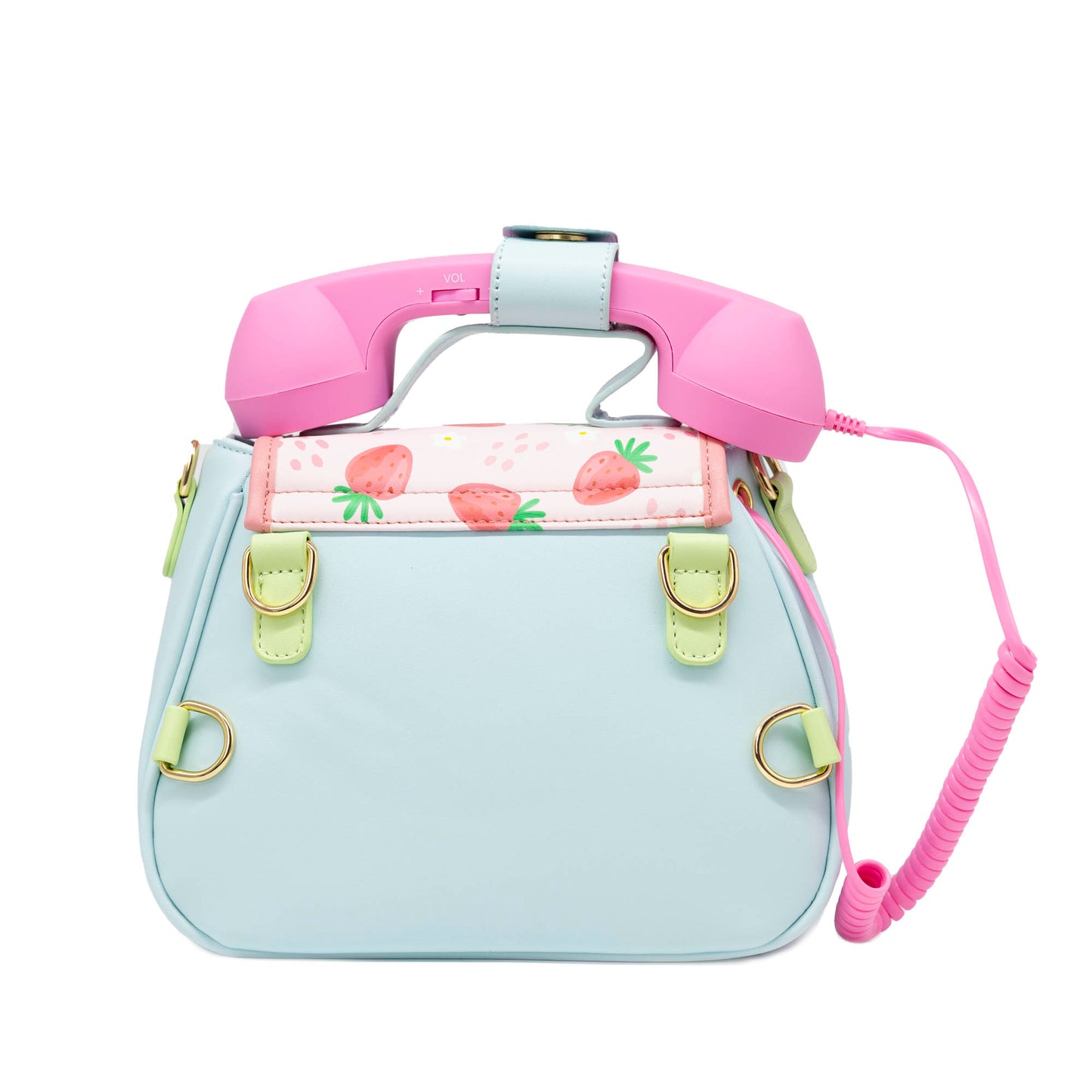 Ring Ring Phone Convertible Handbag - Strawberry Fields