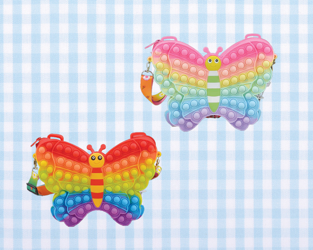 Fidget Butterfly Crossbody-Rainbow