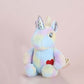 Plushie Heart Unicorn Backpack - Blue