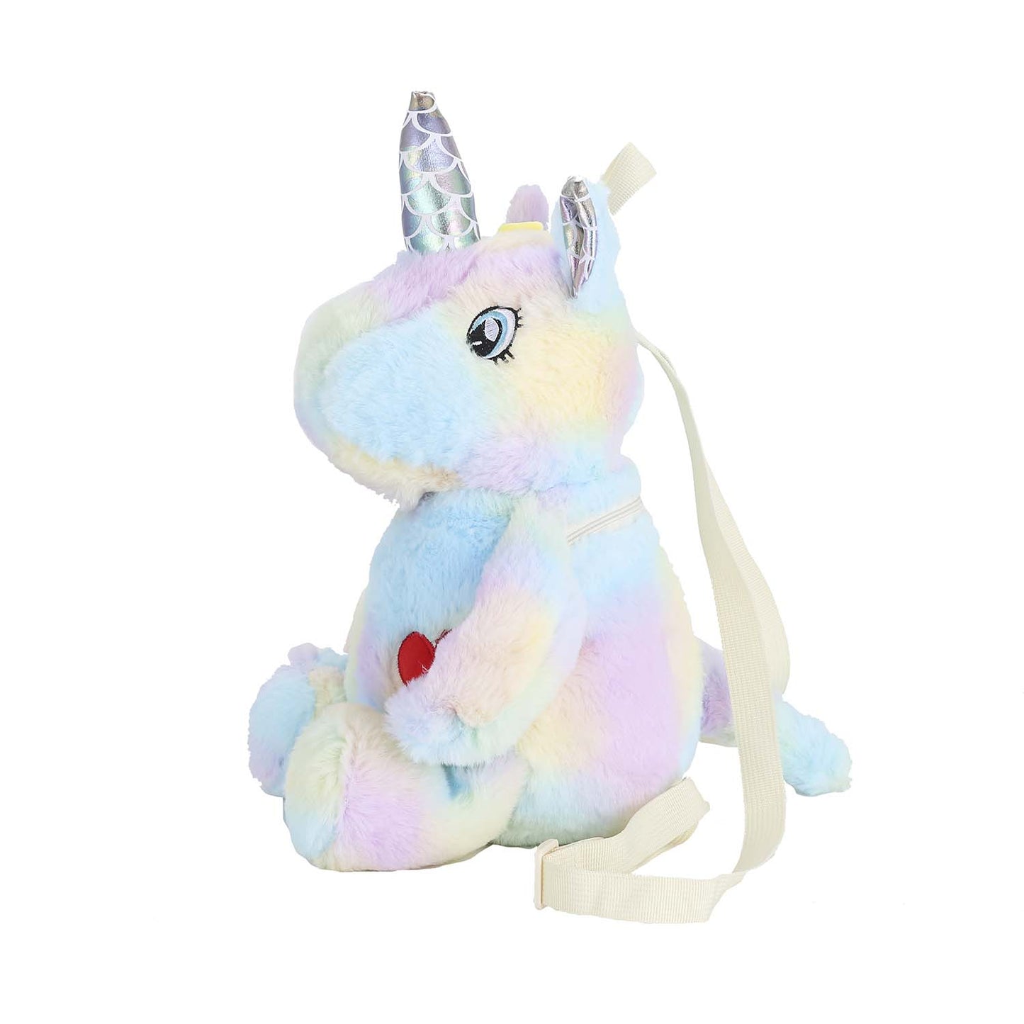 Plushie Heart Unicorn Backpack - Blue