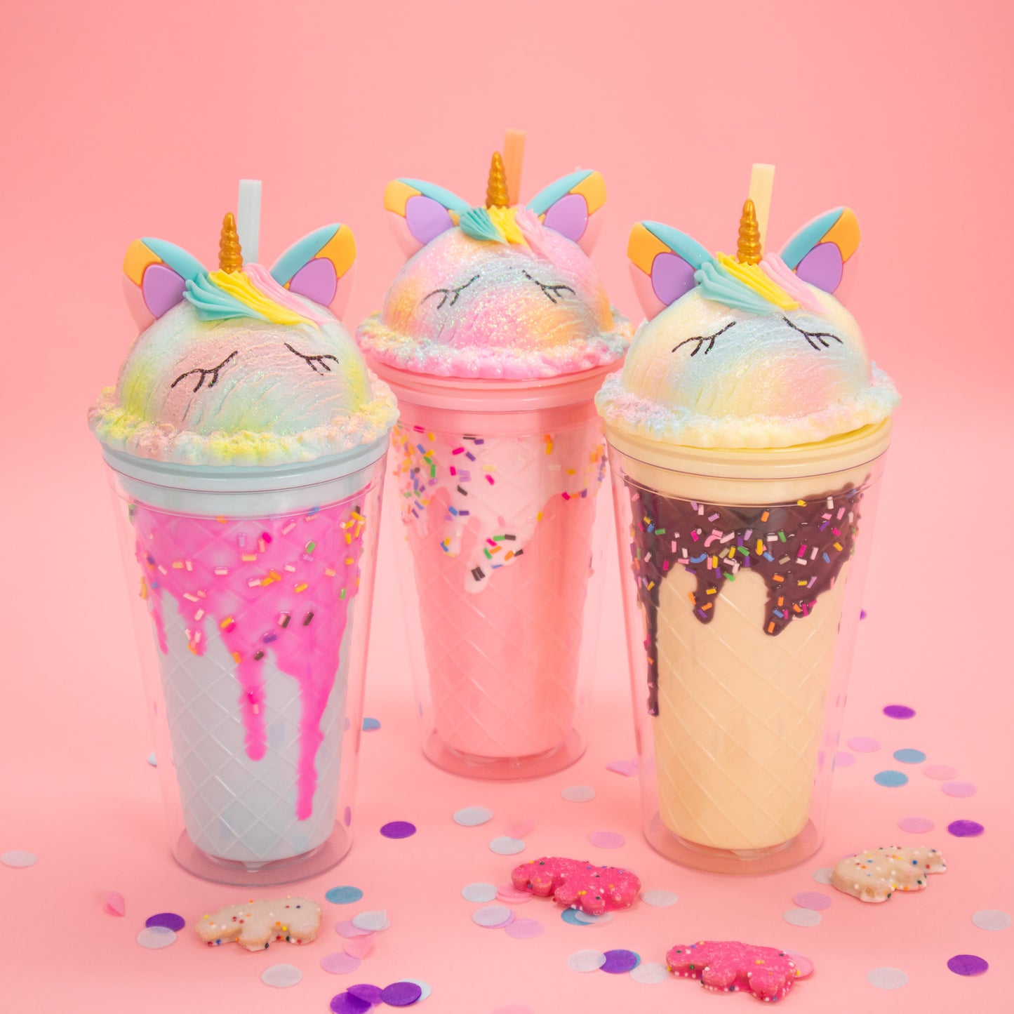 Unicorn Scoop Cone Tumbler - Mint