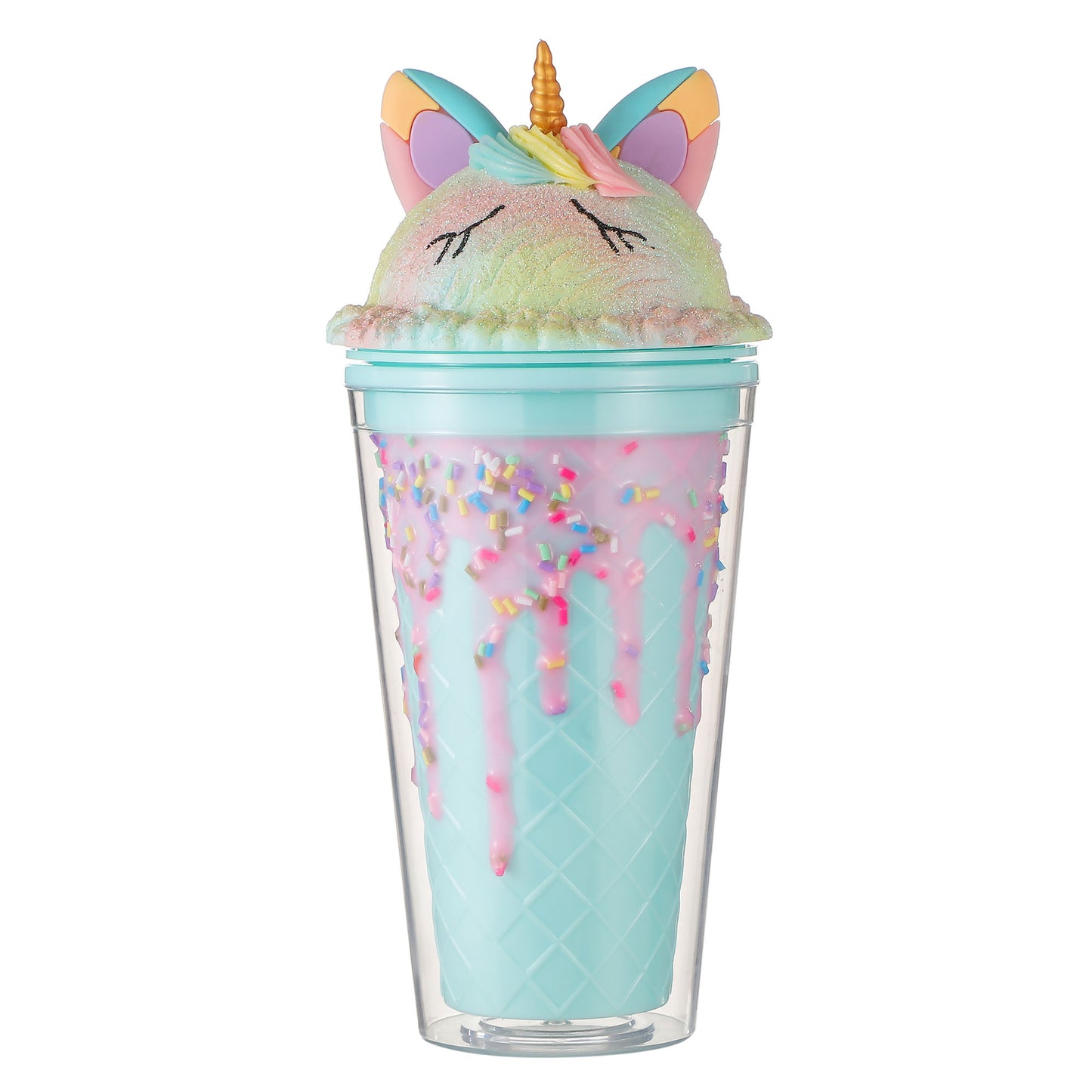 Unicorn Scoop Cone Tumbler - Mint